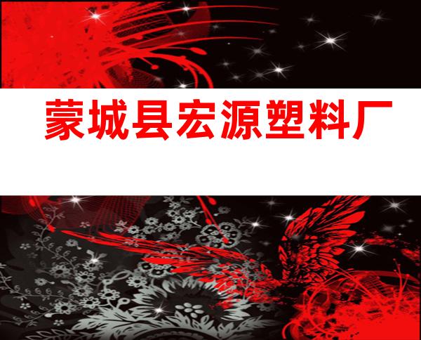 蒙城县宏源塑料厂